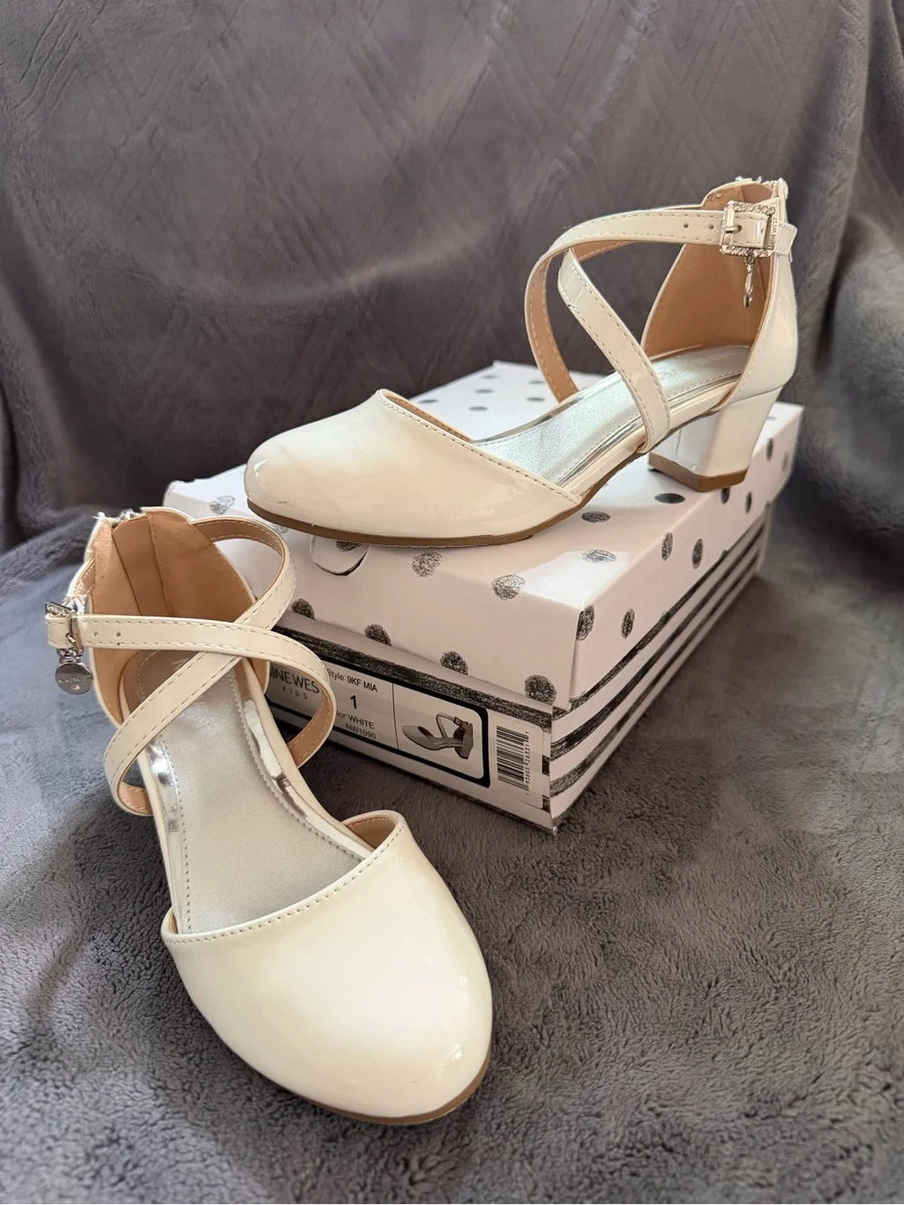 Nine West Kids Mia Ankle Strap Dress Sandals